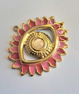 Oeil grande  rose
